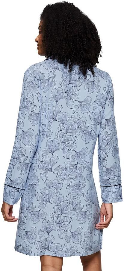 Triumph Nachthemd Boyfriend Fit NDW met doorlopende knoopsluiting lange mouwen kraag casual pasvorm - Foto 3