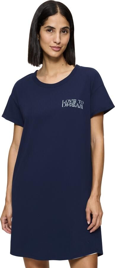 Triumph Nachthemd Nightdresses NDK X zacht ademend geribbelde ronde halslijn korte mouw - Foto 4