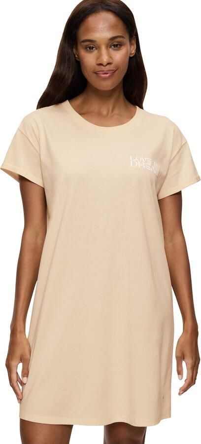 Triumph Nachthemd Nightdresses NDK X zacht ademend geribbelde ronde halslijn korte mouw - Foto 4