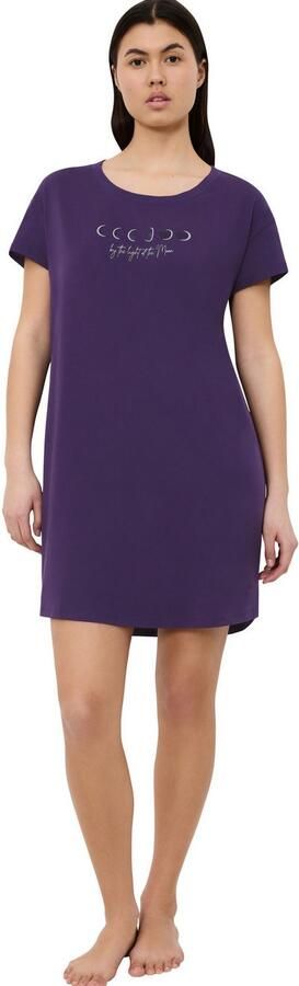 Triumph Nachthemd Nightdresses NDK X zacht ade d geribbelde ronde halslijn korte mouw - Foto 4