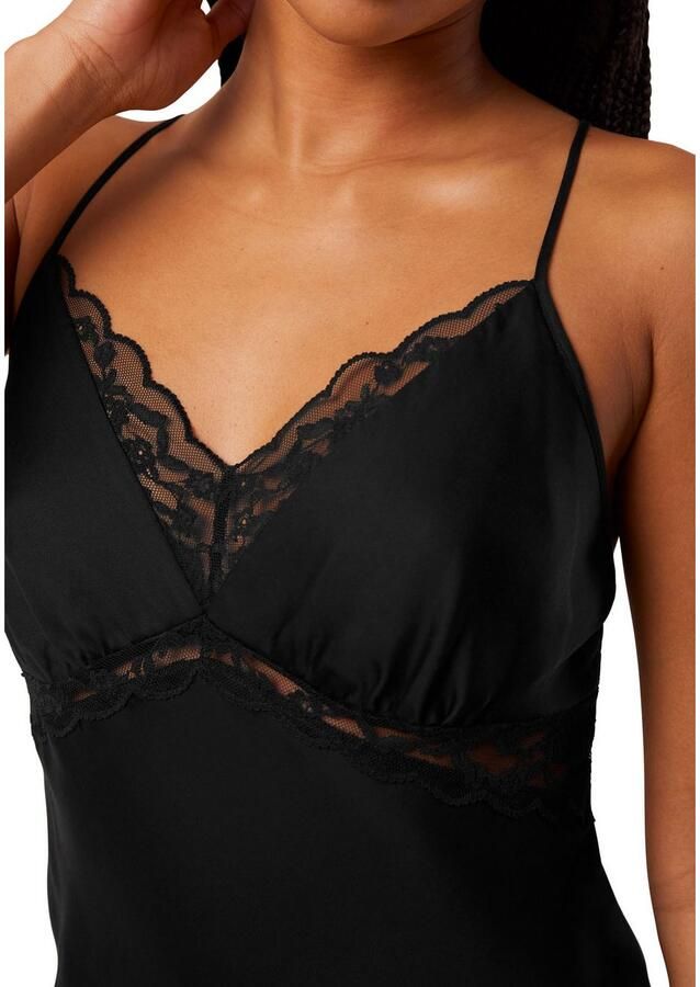 Triumph Nachthemd Wild Azalea Florale NDW met borduurwerk diepe ruguitsnijding