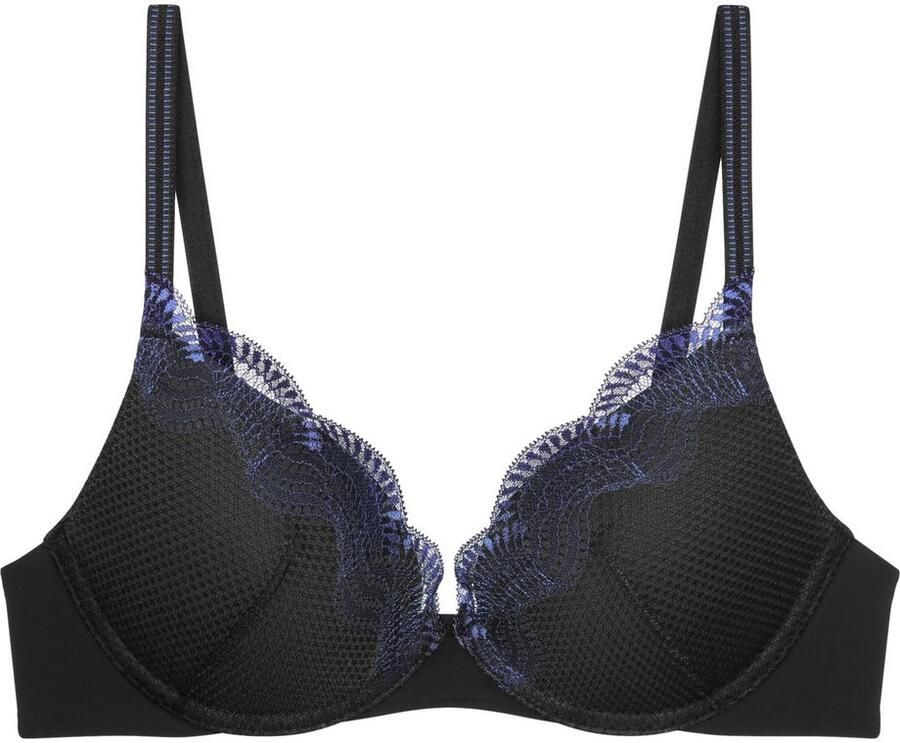 Triumph voorgevormde push-up bh Comfort Glam zwart blauw - Foto 7
