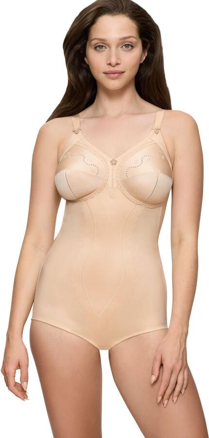 Triumph Shaping-body Doreen + Cotton 01 BS ronde diepere ruguitsnijding vormend v-hals - Foto 5