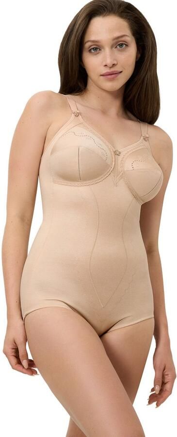 Triumph Shaping-body Doreen + Cotton 01 BS ronde diepere ruguitsnijding vormend v-hals - Foto 4