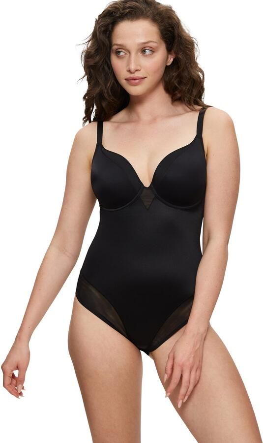 Triumph Shaping-body True Shape Sensation BSWP Mesh inzetstukken gewatteerde cups en vormende beugels glanzend (1-delig) - Foto 7