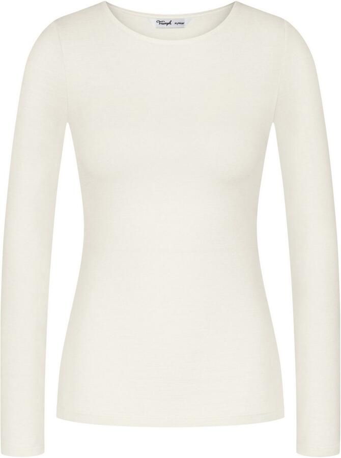 Triumph Shirt met lange mouwen Beauty Layers LSL Top Wool zachte wol lange mouw in single-jersey kwaliteit