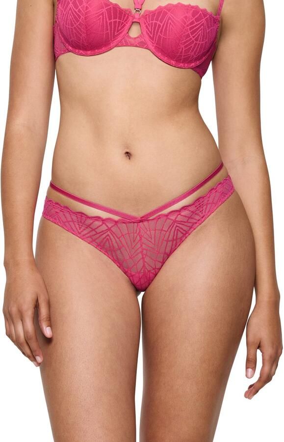 Triumph String That Night In Vegas Kant met mesh-achterkant banddetails elegante pasvorm - Foto 3