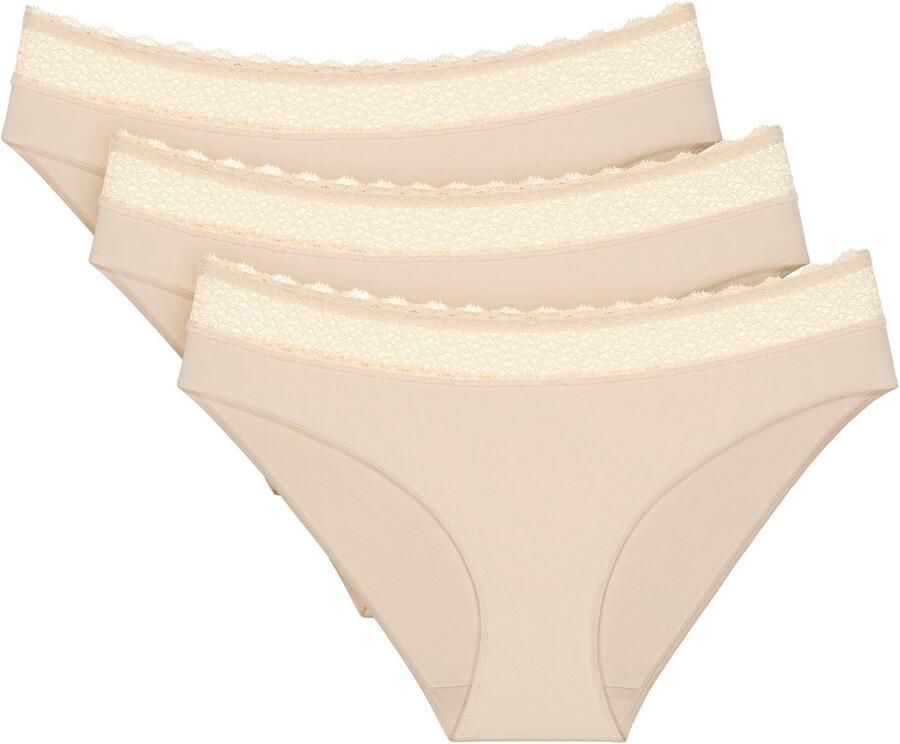 Triumph Tai slip Feel of Modal zeer zacht elastische tailleband met kant licht (Set van 3) - Foto 4