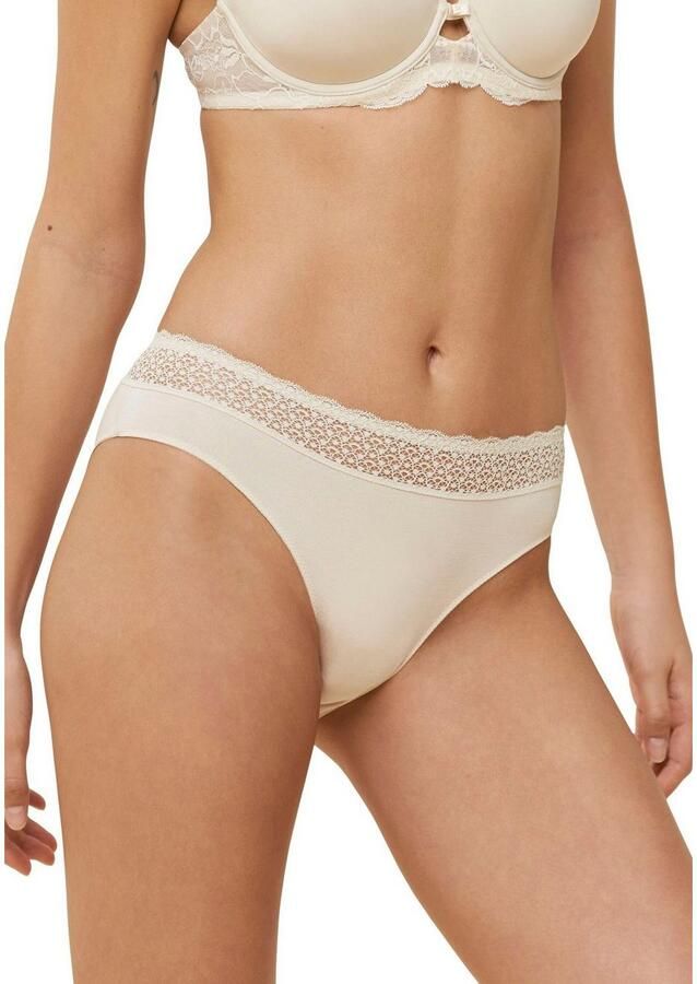 Triumph Tai slip Feel of Modal zeer zacht elastische tailleband met kant licht (Set van 3)