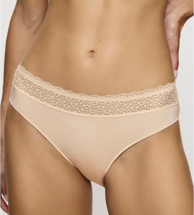 Triumph Tai slip Feel of Modal zijdezacht kanten band (Set van 2)