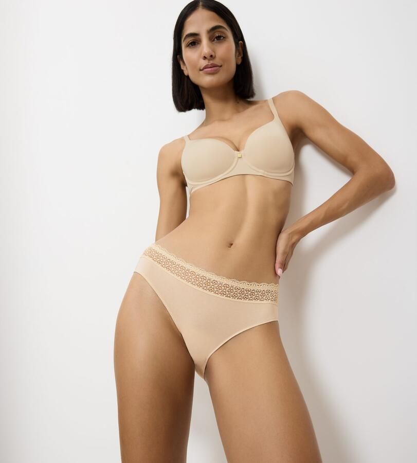 Triumph Tai slip Feel of Modal zijdezacht kanten band (Set van 2) - Foto 3