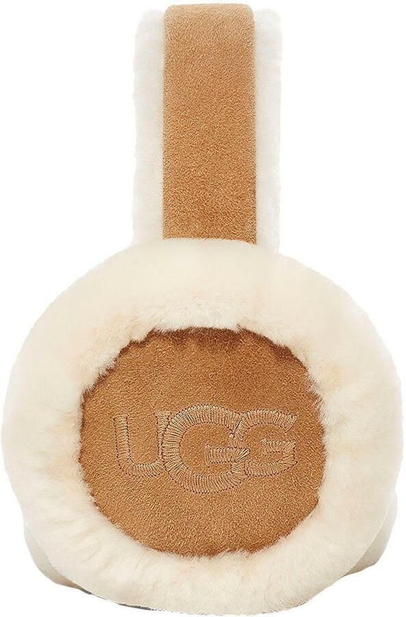 UGG Oorwarmers Geborduurde oorkap van zacht lamsvel