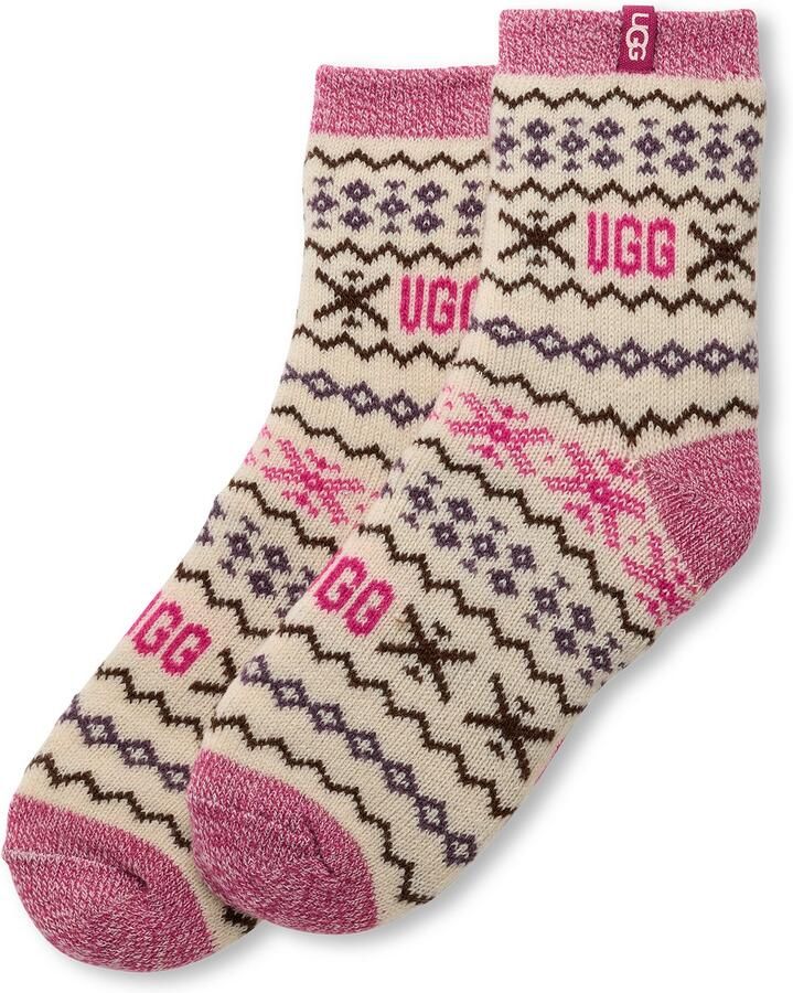 UGG Sokken Cressida Cozy Quarter Korte gebreide sokken met iconisch patroon - Foto 2