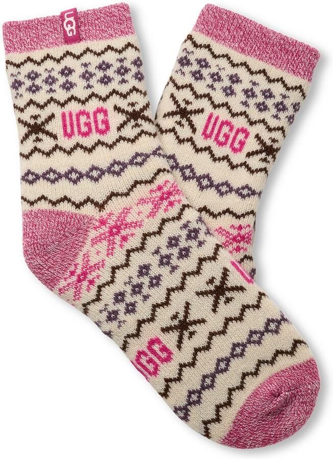 UGG Sokken Cressida Cozy Quarter Korte gebreide sokken met iconisch patroon