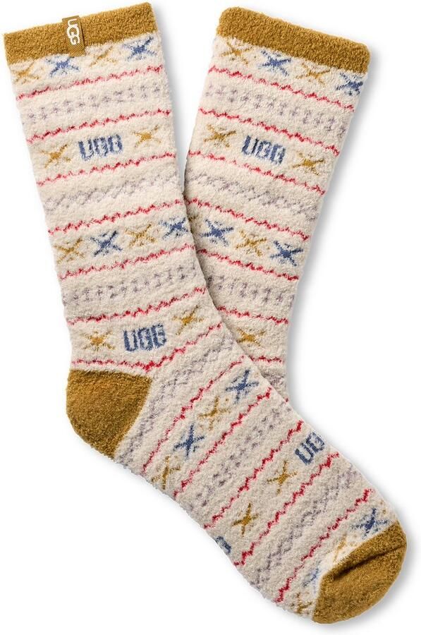 UGG Sokken Leslie Graphic Crew Sock Gebreide sokken met logoversiering (1 paar)