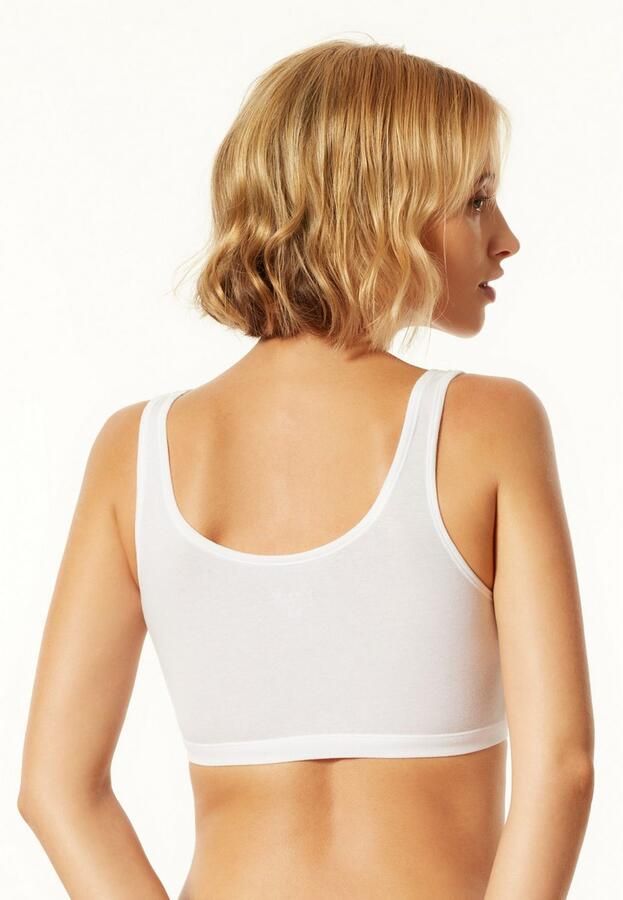Uncover by SCHIESSER Bustier UNCOVER Cotton brede bandjes cotton-mix elastisch zacht (Set van 2) - Foto 3