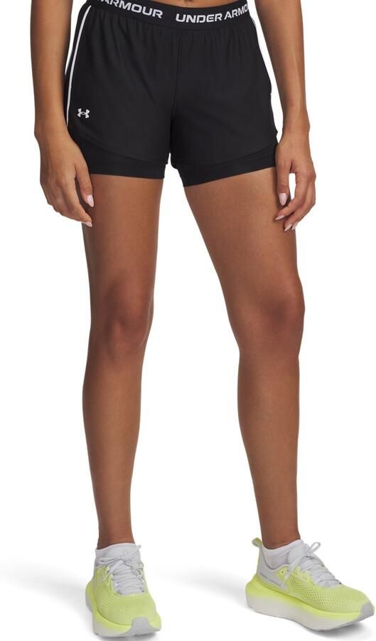 Under Armour Play Up 2-In-1 Shorts Black- Dames Black