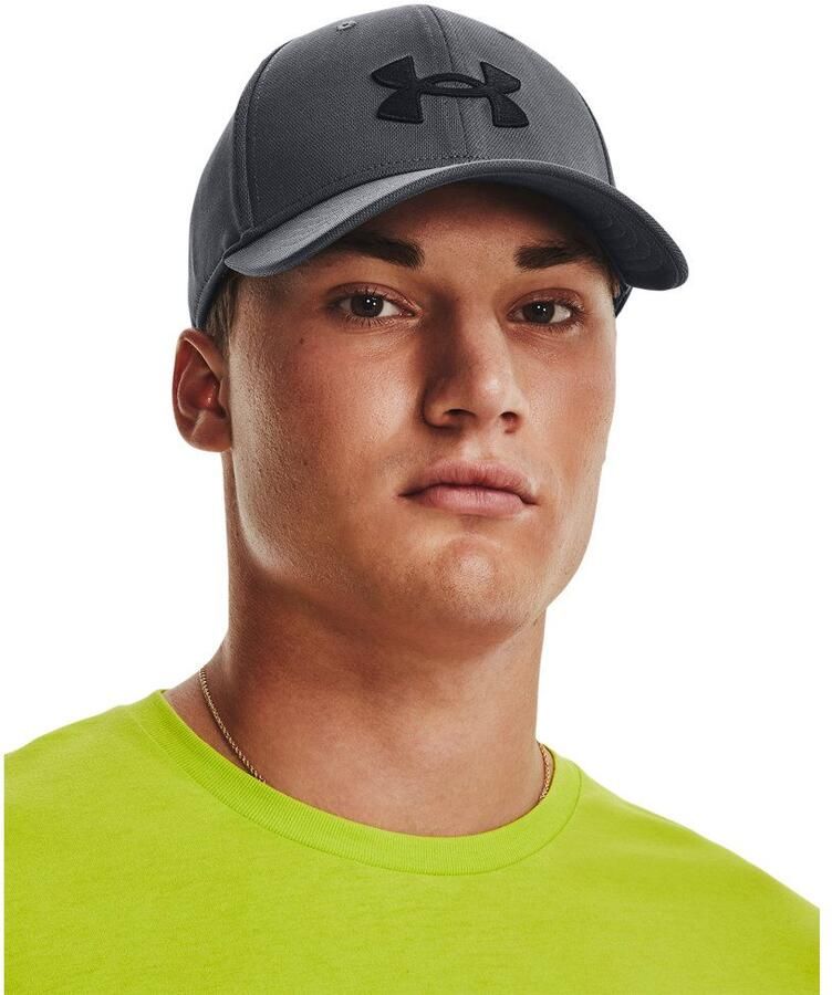 Under Armour Men's UA Blitzing Adj gry unisex Caps grijs Maat ONE SIZE Accessoires