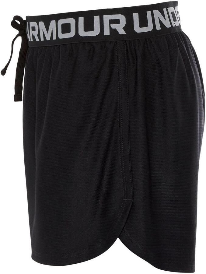 Under Armour sportshort zwart wit Sportbroek Jongens Meisjes Polyester 140 - Foto 6