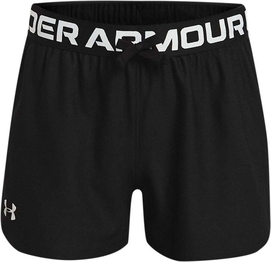 Under Armour sportshort zwart wit Sportbroek Jongens Meisjes Polyester 140 - Foto 2