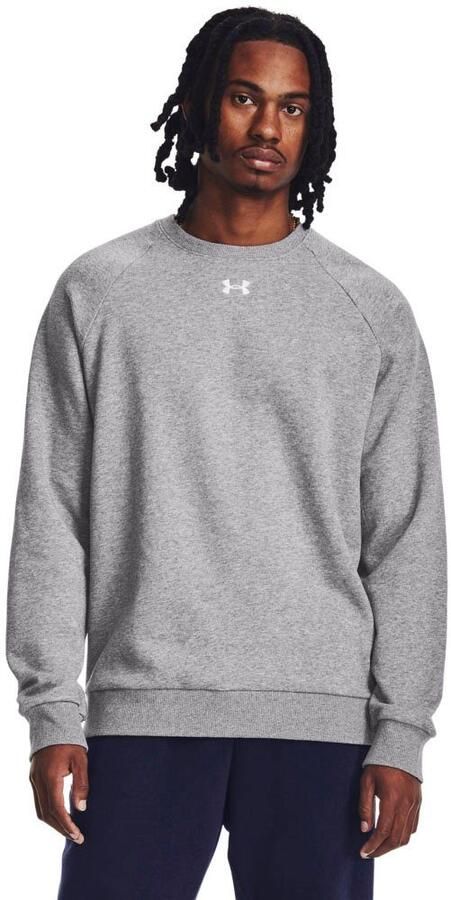 Under Armour Grijze Sweater met Rival Fleece Crew Gray Heren - Foto 4