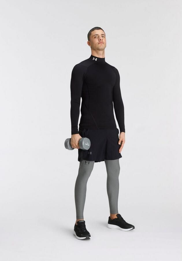 Under Armour Shirt met lange mouwen opstaande kraag en logostitching - Foto 5