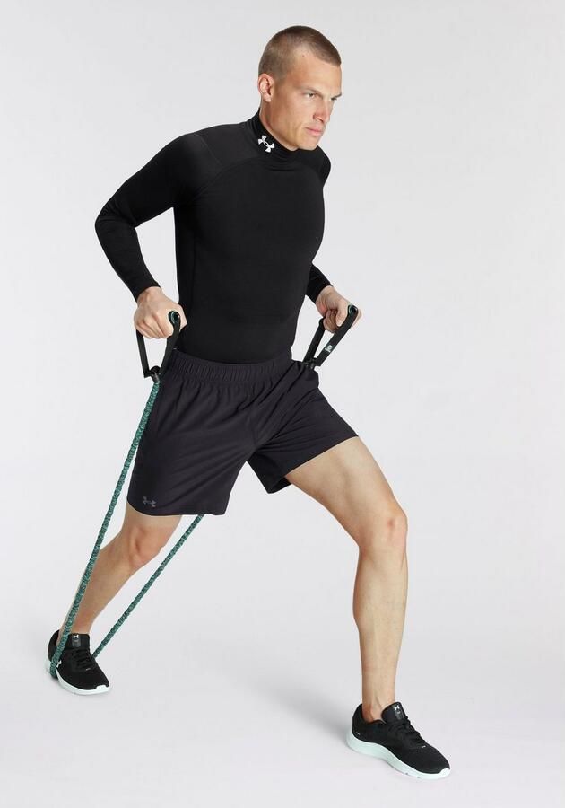 Under Armour Shirt met lange mouwen opstaande kraag en logostitching - Foto 6