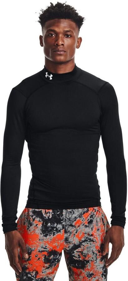 Under Armour Shirt met lange mouwen opstaande kraag en logostitching - Foto 8