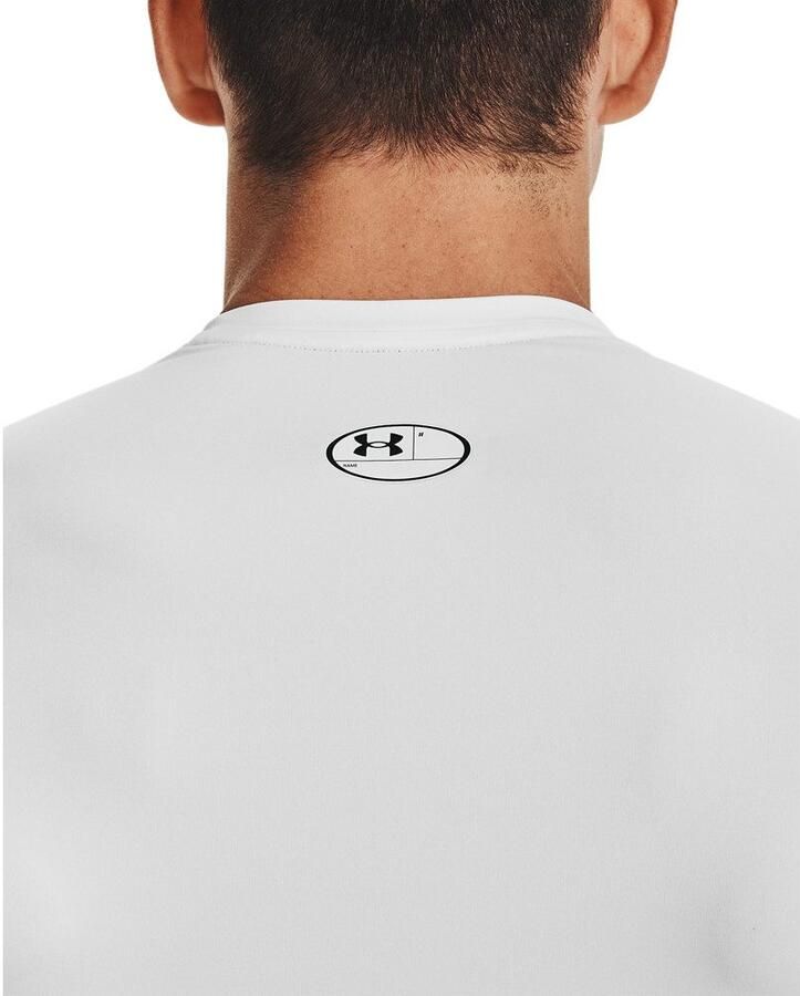 Under Armour HeatGear Short Sleeve Compression T-Shirt Wit- Heren Wit - Foto 3