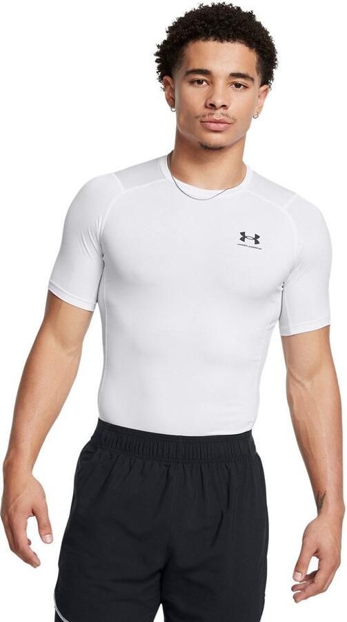 Under Armour HeatGear Short Sleeve Compression T-Shirt Wit- Heren Wit - Foto 5