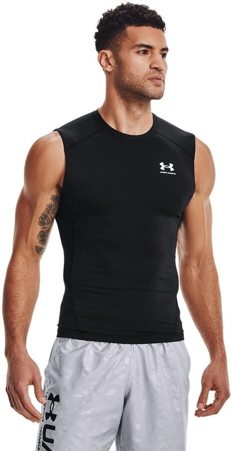Under Armour Men's HeatGear Armour Compression Long Sleeve Tee Black- Heren Black - Foto 6