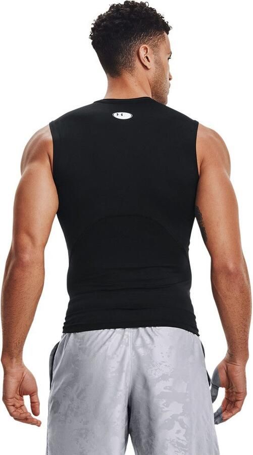 Under Armour Men's HeatGear Armour Compression Long Sleeve Tee Black- Heren Black - Foto 4