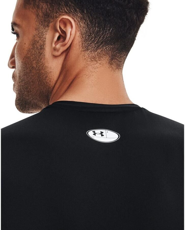 Under Armour Men's HeatGear Armour Compression Long Sleeve Tee Black- Heren Black - Foto 2