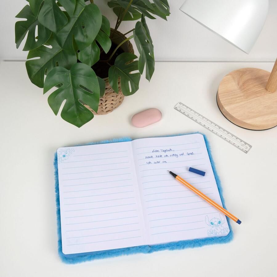 UNDERCOVER Kinderrugzak Lilo & Stitch pluche Rugzak + pluche etui + pluche notitieboek A5 (set 3-delig) - Foto 2