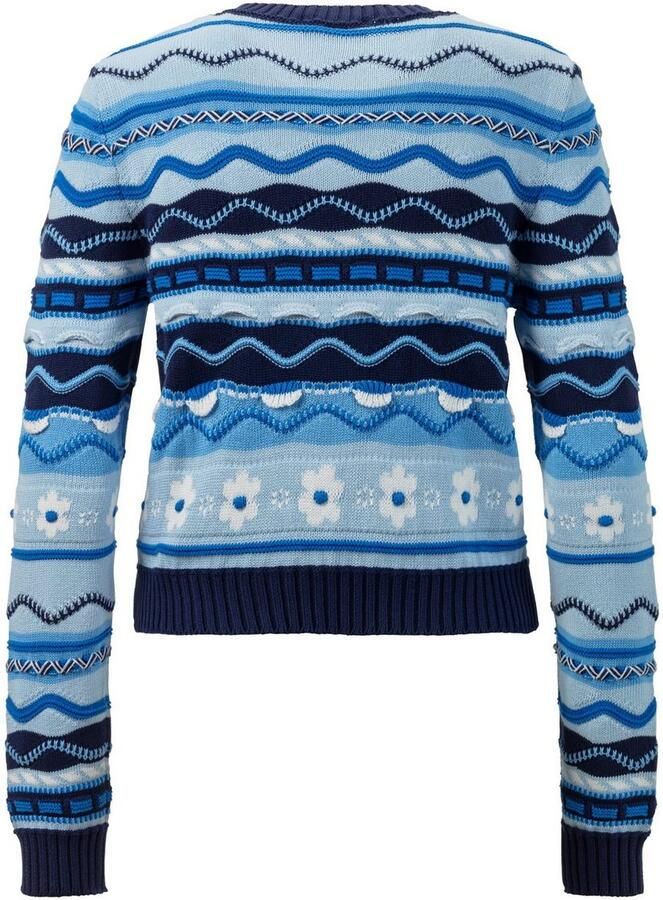 United Colors of Benetton Jacquardtrui met verschillende breimotieven