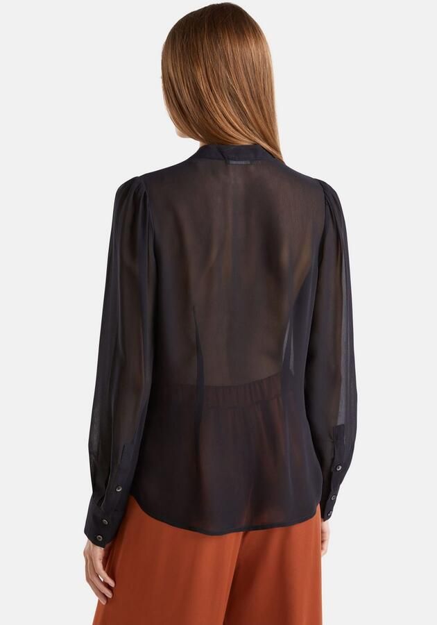 United Colors of Benetton Overhemd met lange mouwen met elegante staande kraag - Foto 3