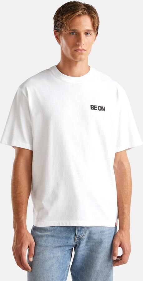 United Colors of Benetton T-shirt met print op de achterkant - Foto 2