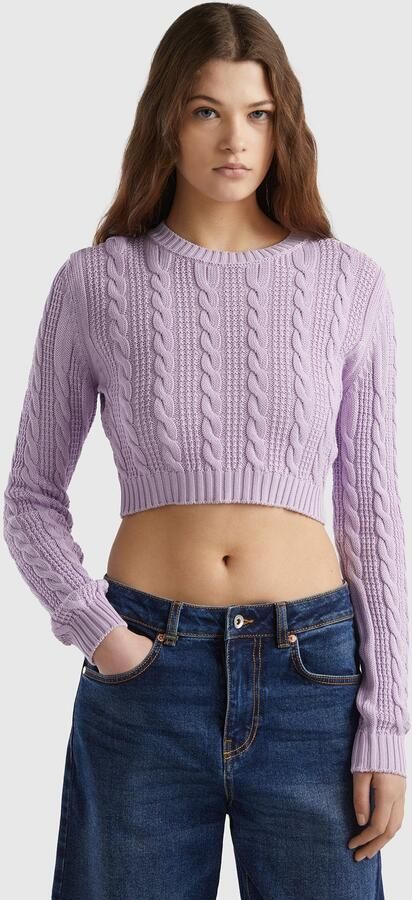 United Colors of Benetton Trui met ronde hals cropped - Foto 4