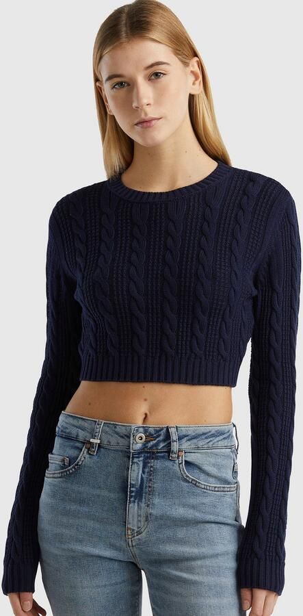 United Colors of Benetton Trui met ronde hals cropped - Foto 3