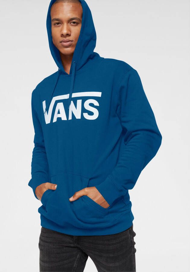 Vans Blauwe hoodie met bedrukt logo Blue Heren