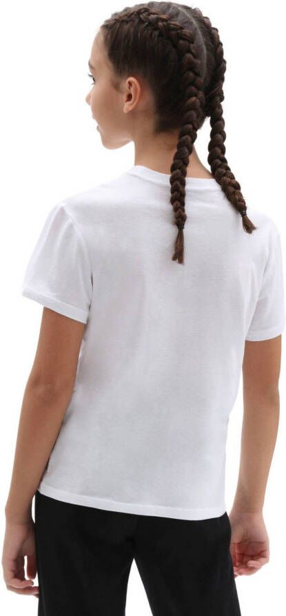 Vans T-shirt met logo wit Meisjes Katoen Ronde hals Logo 152