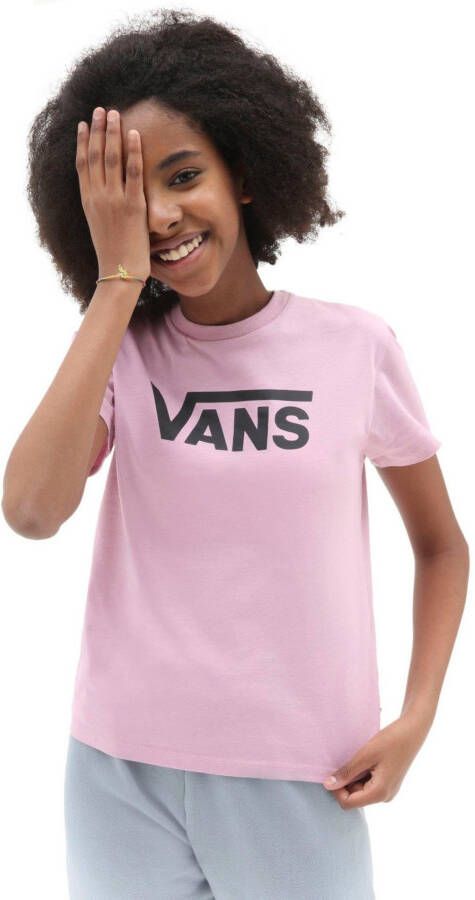 Vans T-shirt met printopdruk roze Meisjes Katoen Ronde hals Printopdruk 152-158