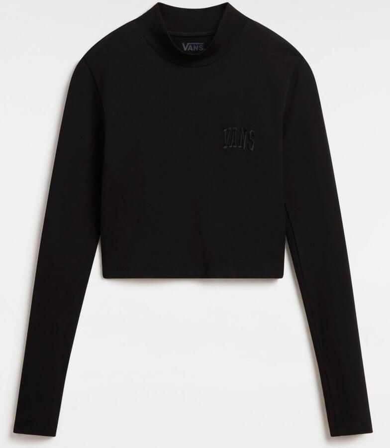 Vans Mock Neck Longsleeve Shirt Black Dames