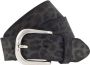 Vanzetti Leren riem met donkere airbrushranden animal-print eenvoudige pingesp - Thumbnail 1