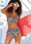 Venice Beach Beugelbikinitop in bandeaumodel Fjella in tweekleurige animal-look - Thumbnail 1