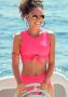Venice Beach Highwaist-bikinibroekje Planeet in trendy belijning - Thumbnail 1
