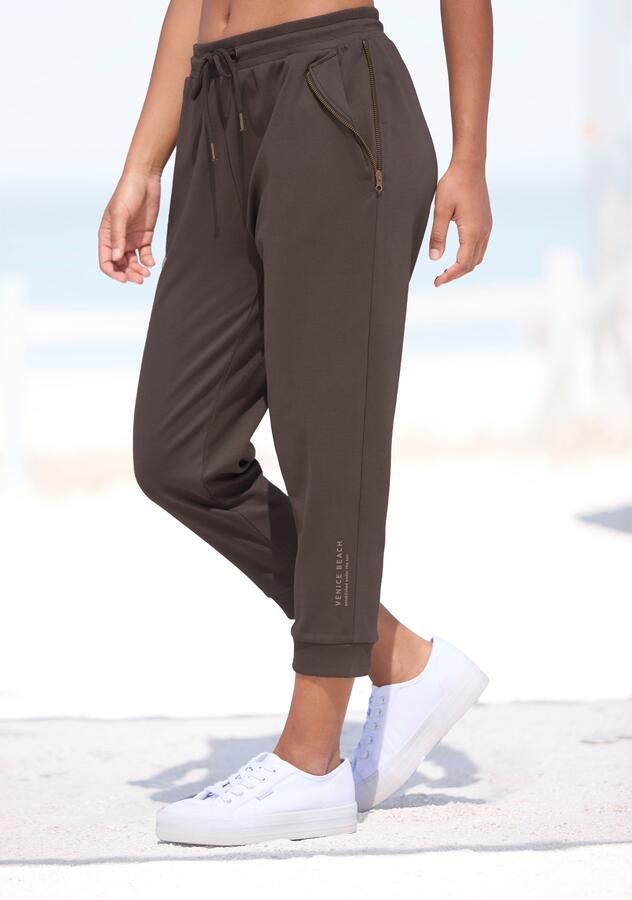 Venice Beach 7 8 broek met ritsdetails op de zakken comfortabele sweatpants - Foto 7