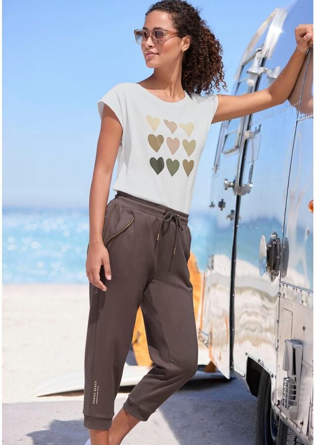 Venice Beach 7 8 broek met ritsdetails op de zakken comfortabele sweatpants - Foto 1