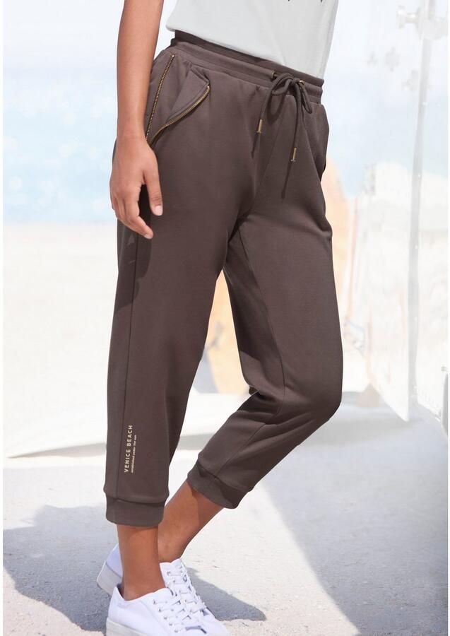 Venice Beach 7 8 broek met ritsdetails op de zakken comfortabele sweatpants - Foto 2