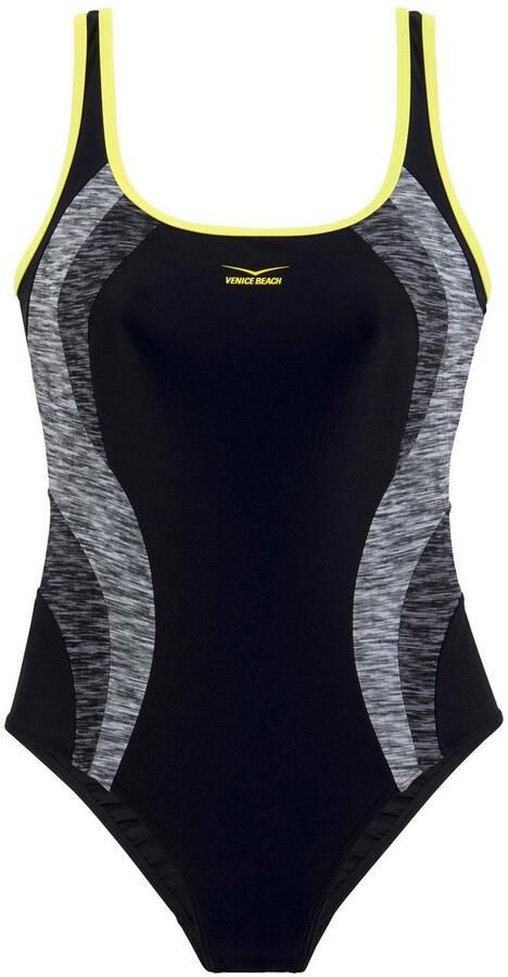 Venice Beach Badpak met inzetten in gemêleerde look - Foto 4